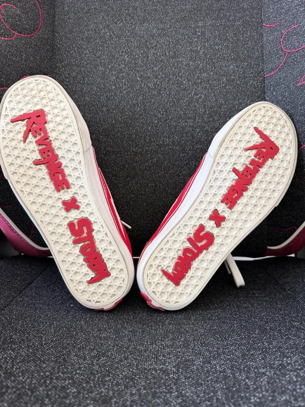 revenge x storm red canvas